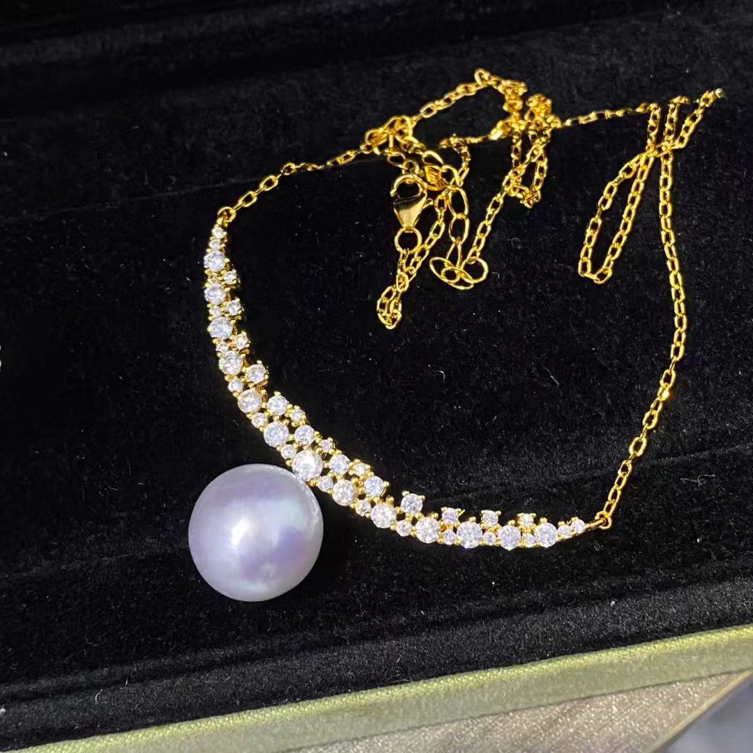 S925 スターリングシルバーネックレスパーツ ジュエリーベ - Pearl Necklace Set のレビューと価格