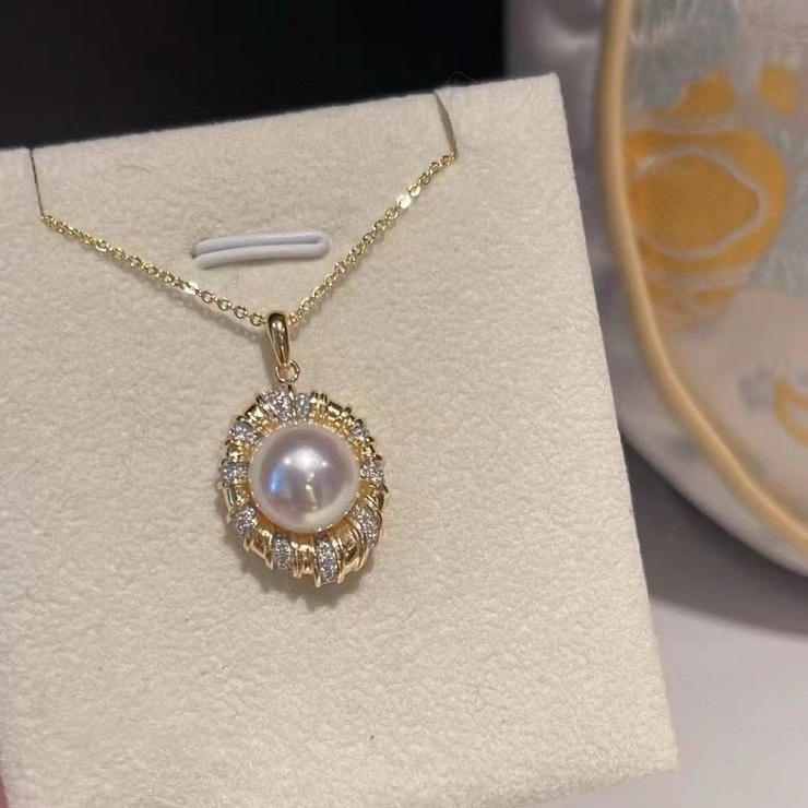 証明書 925 シルバー Bazel セット 10-11 ミ - Pearl Necklace Set のレビューと価格