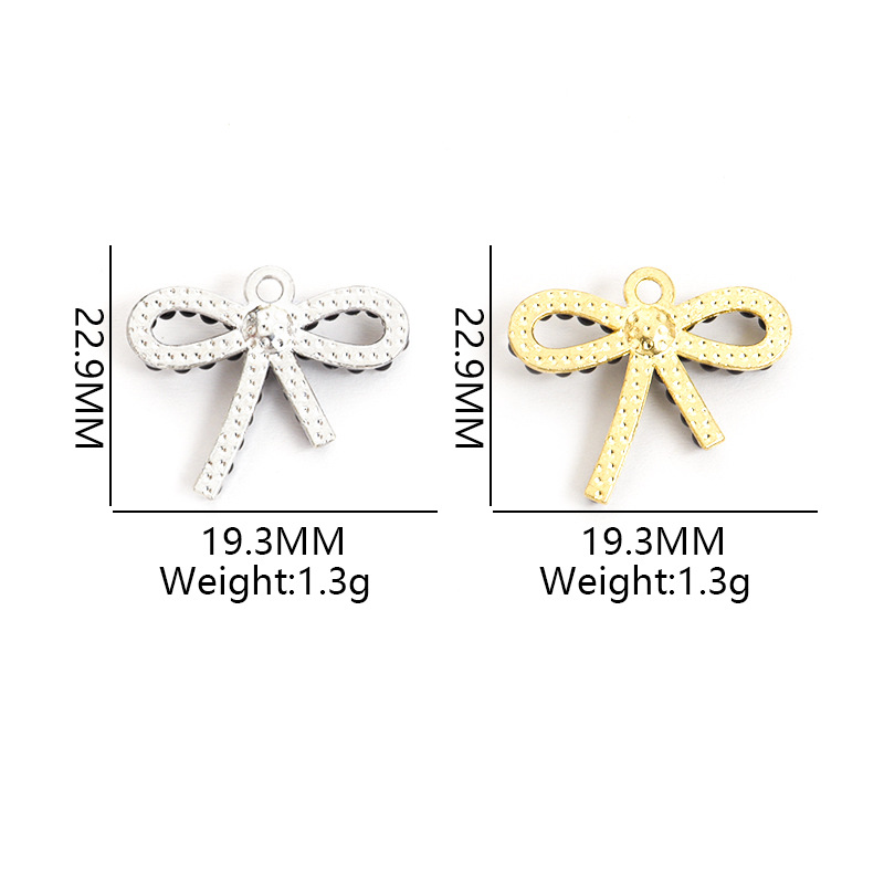 100 ピース/ロットちょう結びペンダントチャーム模造パール - Pearl Necklace Set のレビューと価格