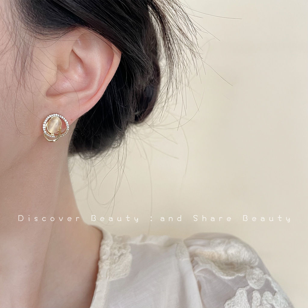 DIYアクセサリー ヴィンテージ扇形ジルコンイヤリング レデ - Pearl Necklace Set のレビューと価格