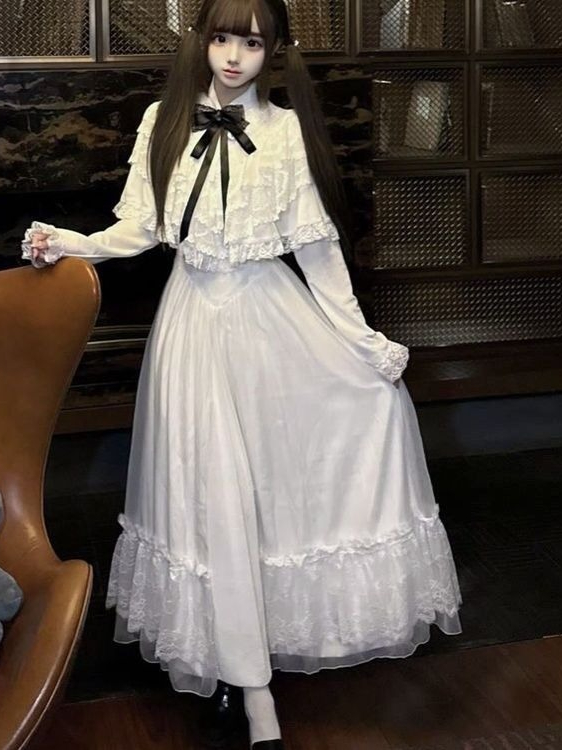 半袖リボンレースドレス ホワイト スリム マキシスカート ス - Women Formal Wear Outfits のレビューと価格