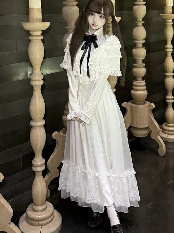 半袖リボンレースドレス ホワイト スリム マキシスカート ス - Women Formal Wear Outfits のレビューと価格