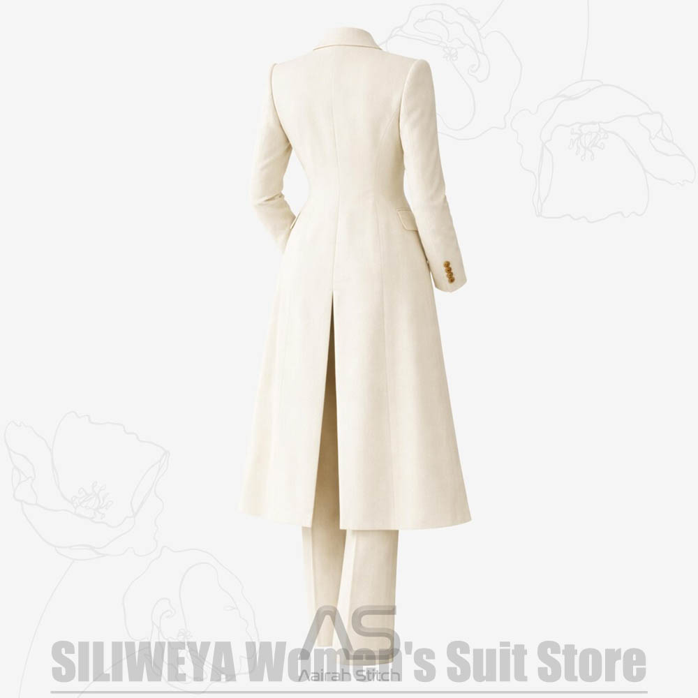 レディーススーツ 3ピース ダブルブレスト ロングコート ベ - Women'S Formal Wear For A Wedding のレビューと価格