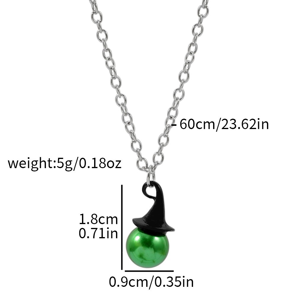 邪悪な魔女風帽子＆王冠パールネックレスイヤリングジュエリーセ - Pearl Necklace Set のレビューと価格
